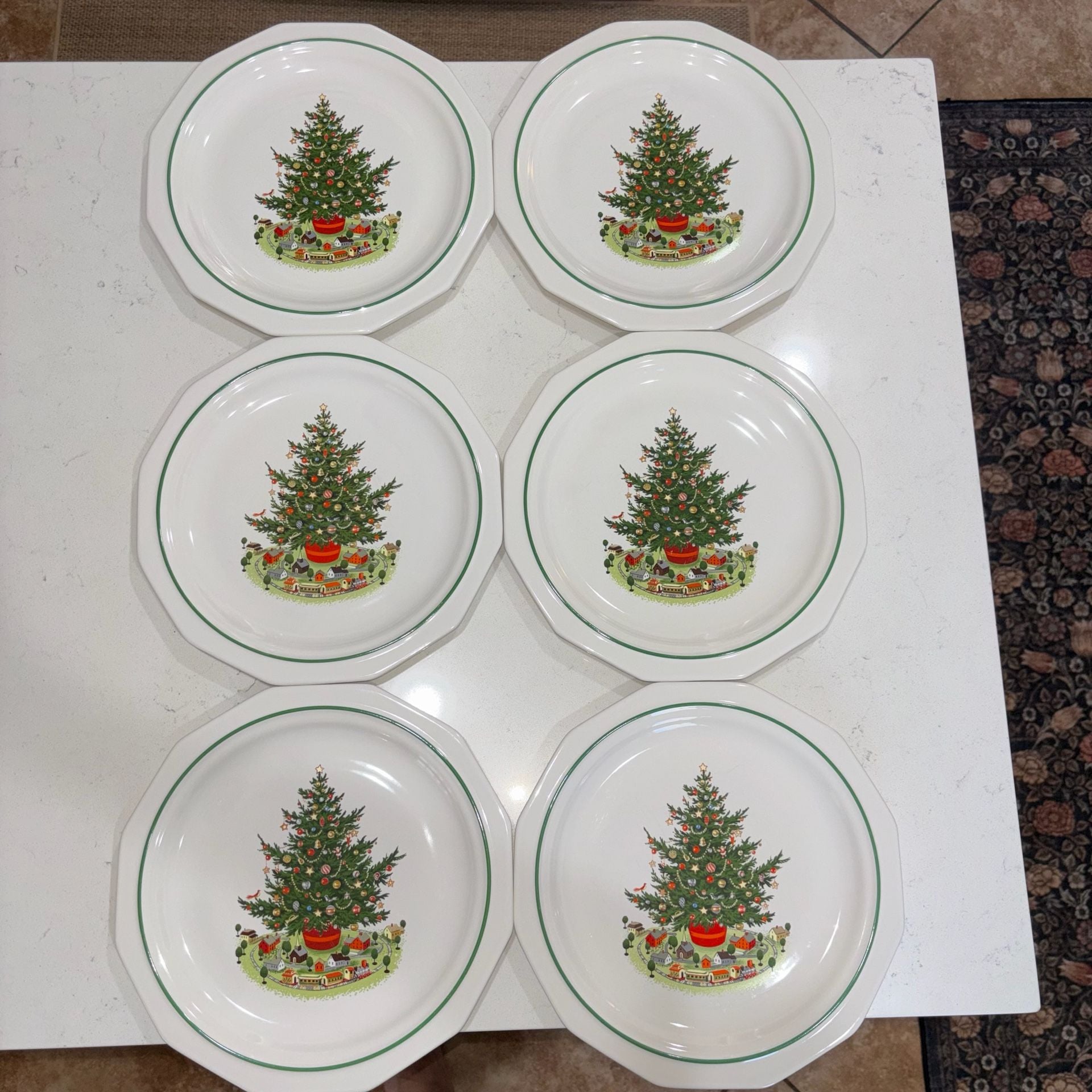 Pfaltzgraff Heritage White Christmas Dinner Plate Set Of 6 2