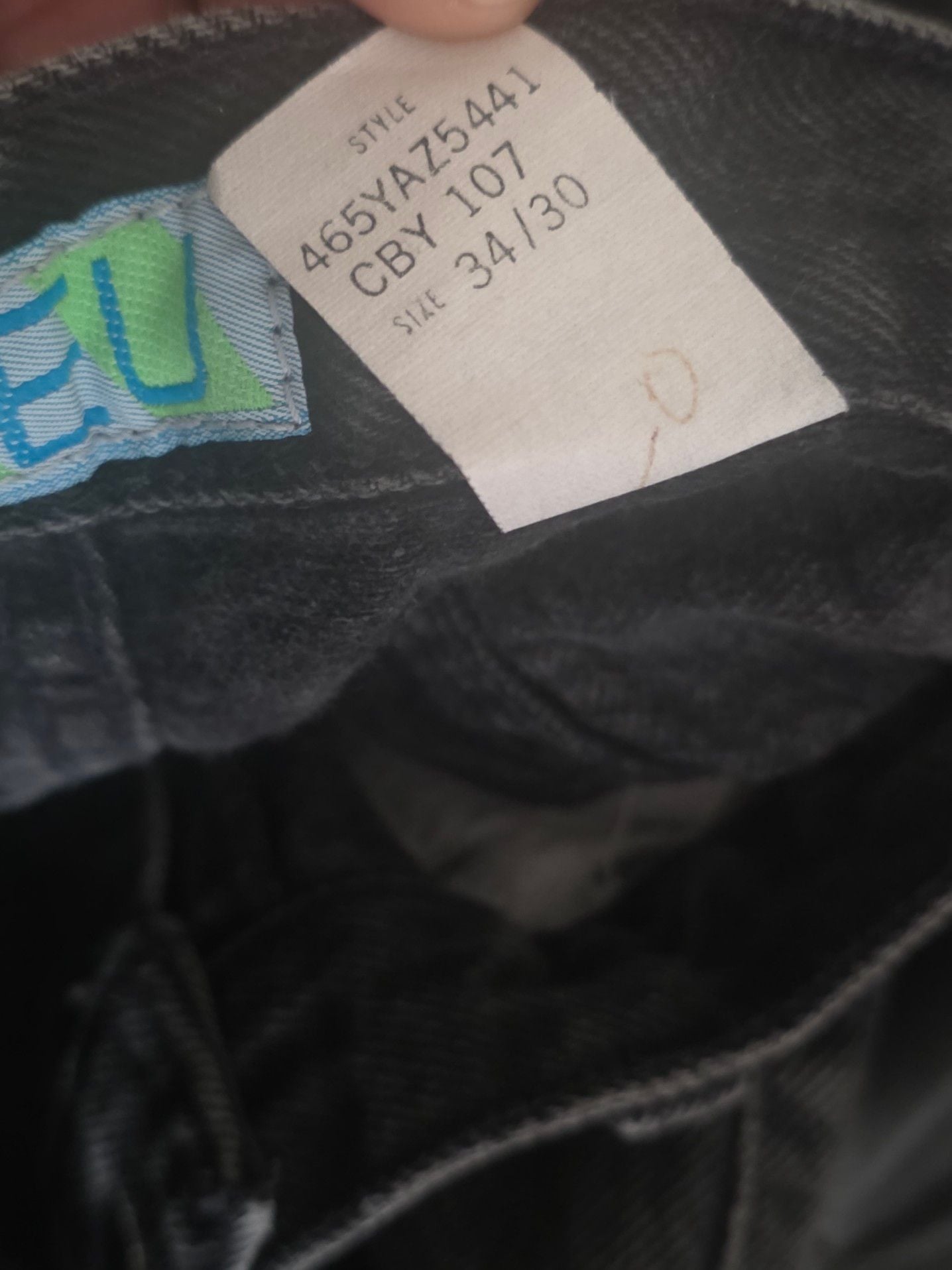 Vintage Code Bleu Vintage Black Denim Jeans 8