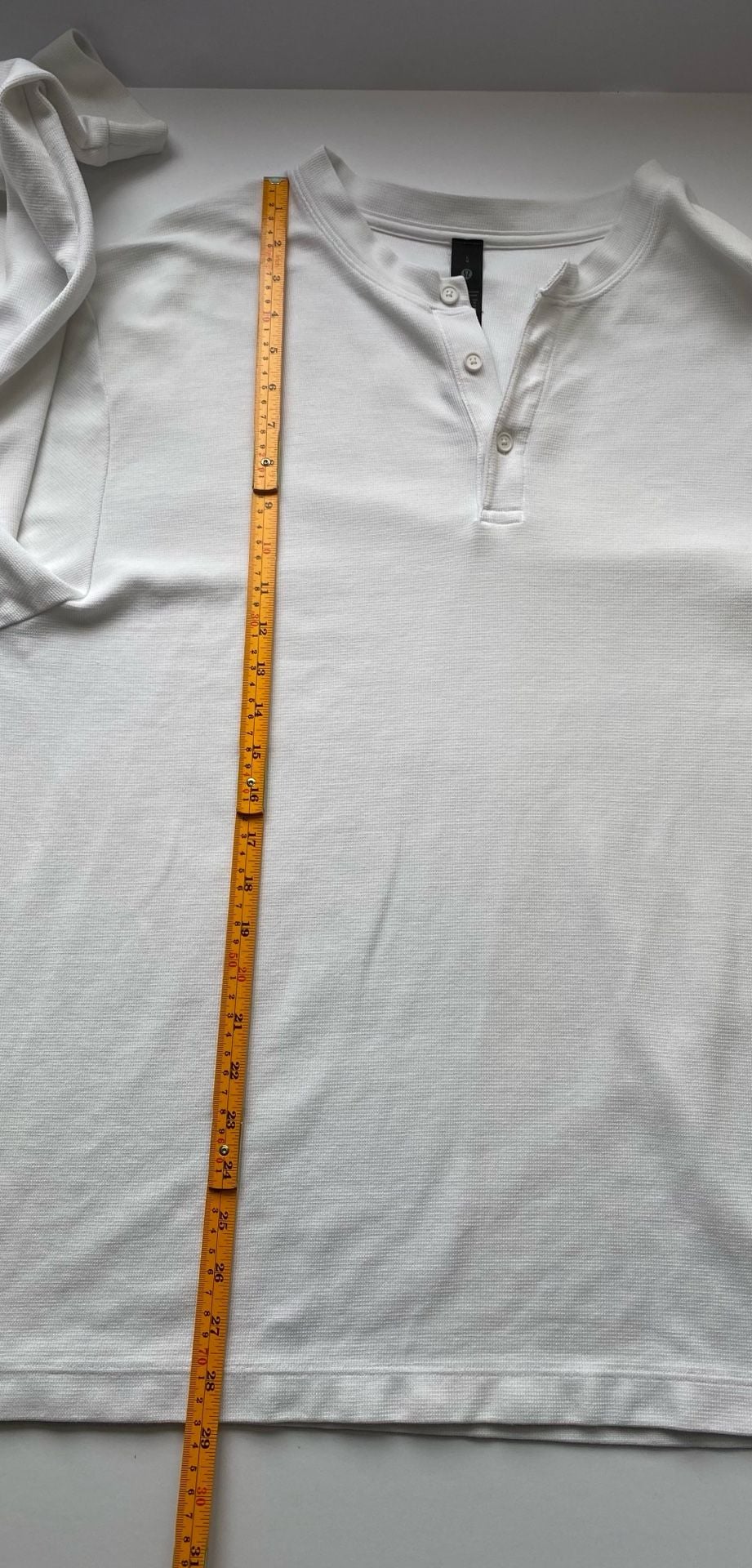 Lululemon Henley Size L White Pima Cotton Long Sleeve 7