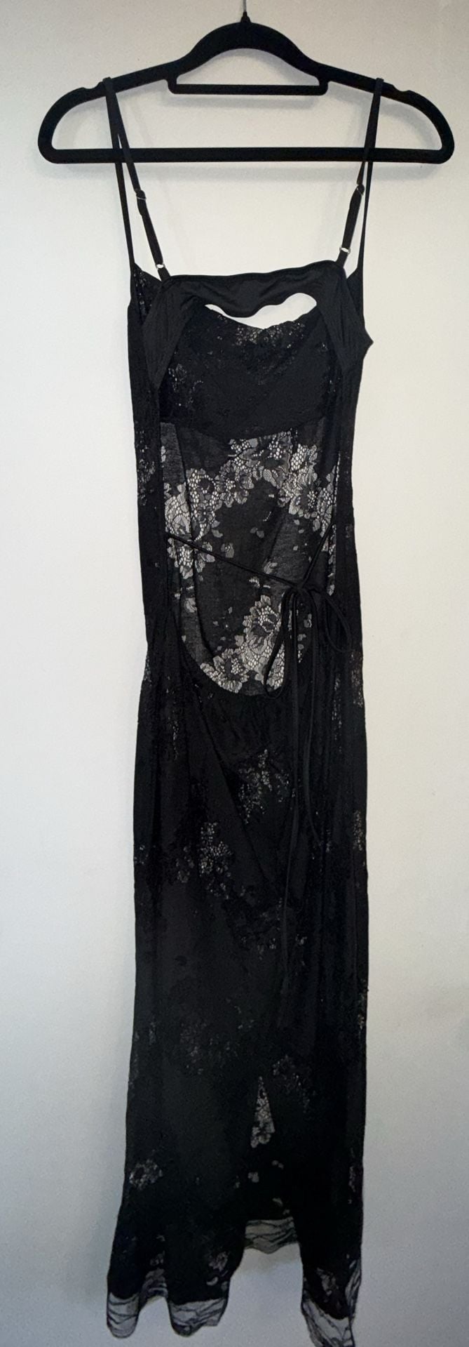 Floral Semi-Sheer Cami Long Dress 5