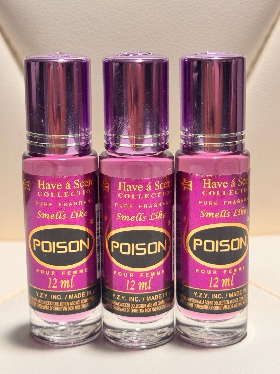 Have a Scent Collection Poison Roll-On Perfume Oil 12 ml pack of 3