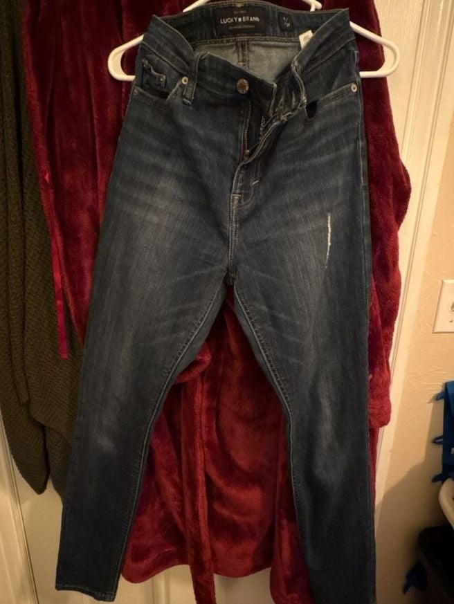 Lucky Brand Bridgette Skinny Jeans Size 6/28 Dark Wash Denim 2