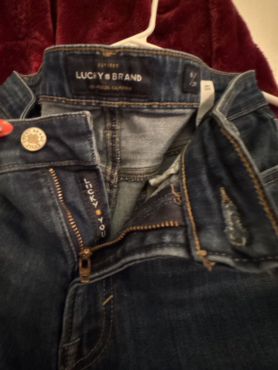 Lucky Brand Bridgette Skinny Jeans Size 6/28 Dark Wash Denim 3