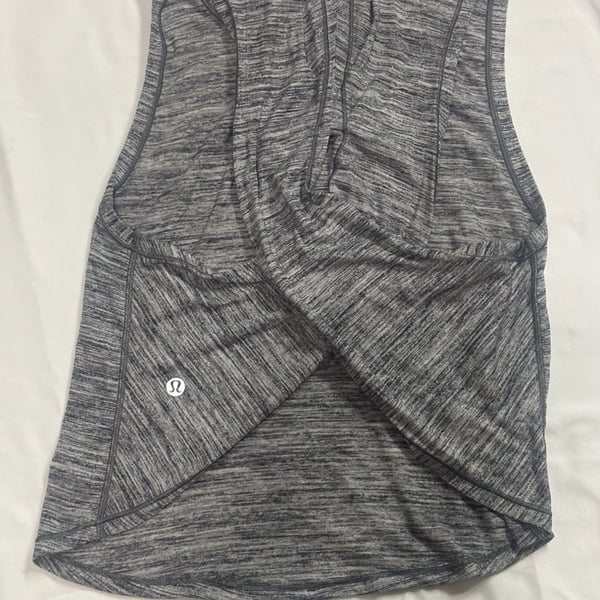 Lululemon Var-City Muscle Tank Grey Heathered Space Dye