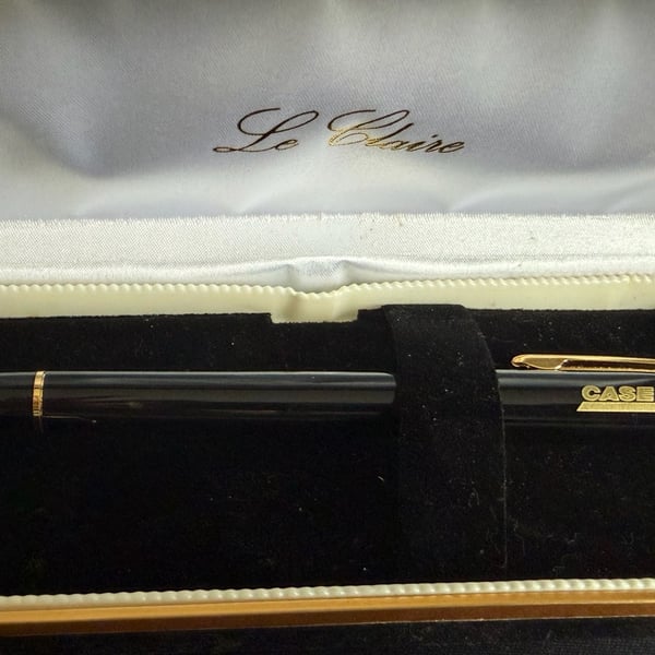 Case IH Ballpoint Pen Black and Gold Promotional Advertising