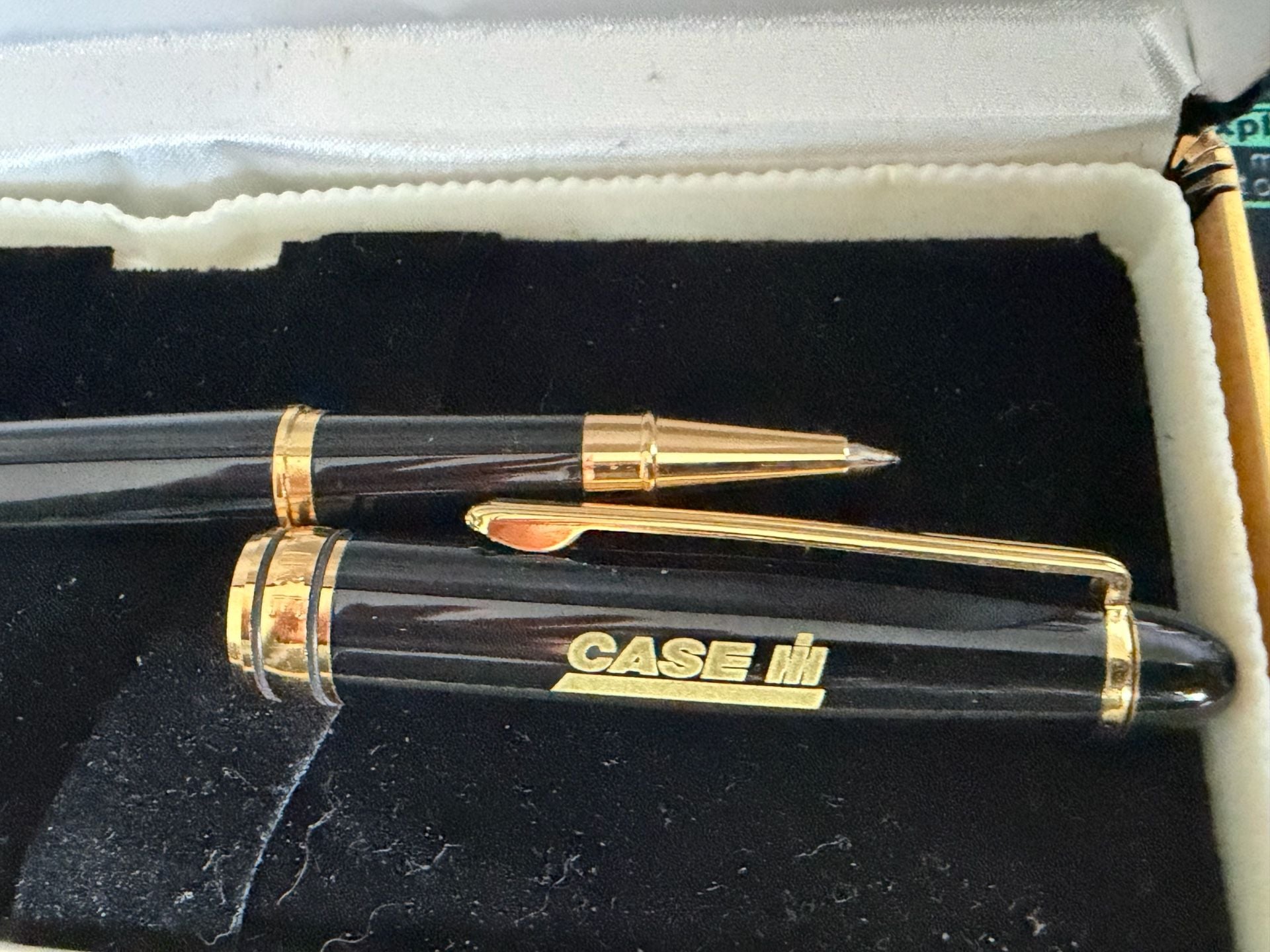Case IH Ballpoint Pen Black and Gold Promotional Advertising 3