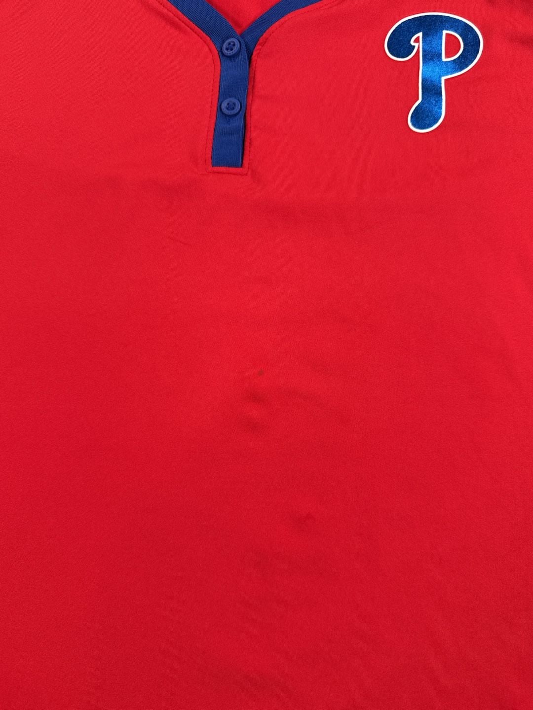 Fanatics Philadelphia Phillies Henley T-Shirt Size L Red MLB Women’s See Pics 7
