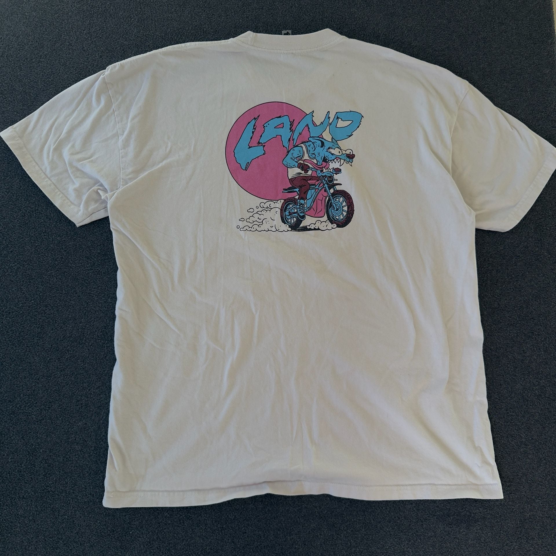 Next Level Apparel LAND Graphic T-Shirt White 3