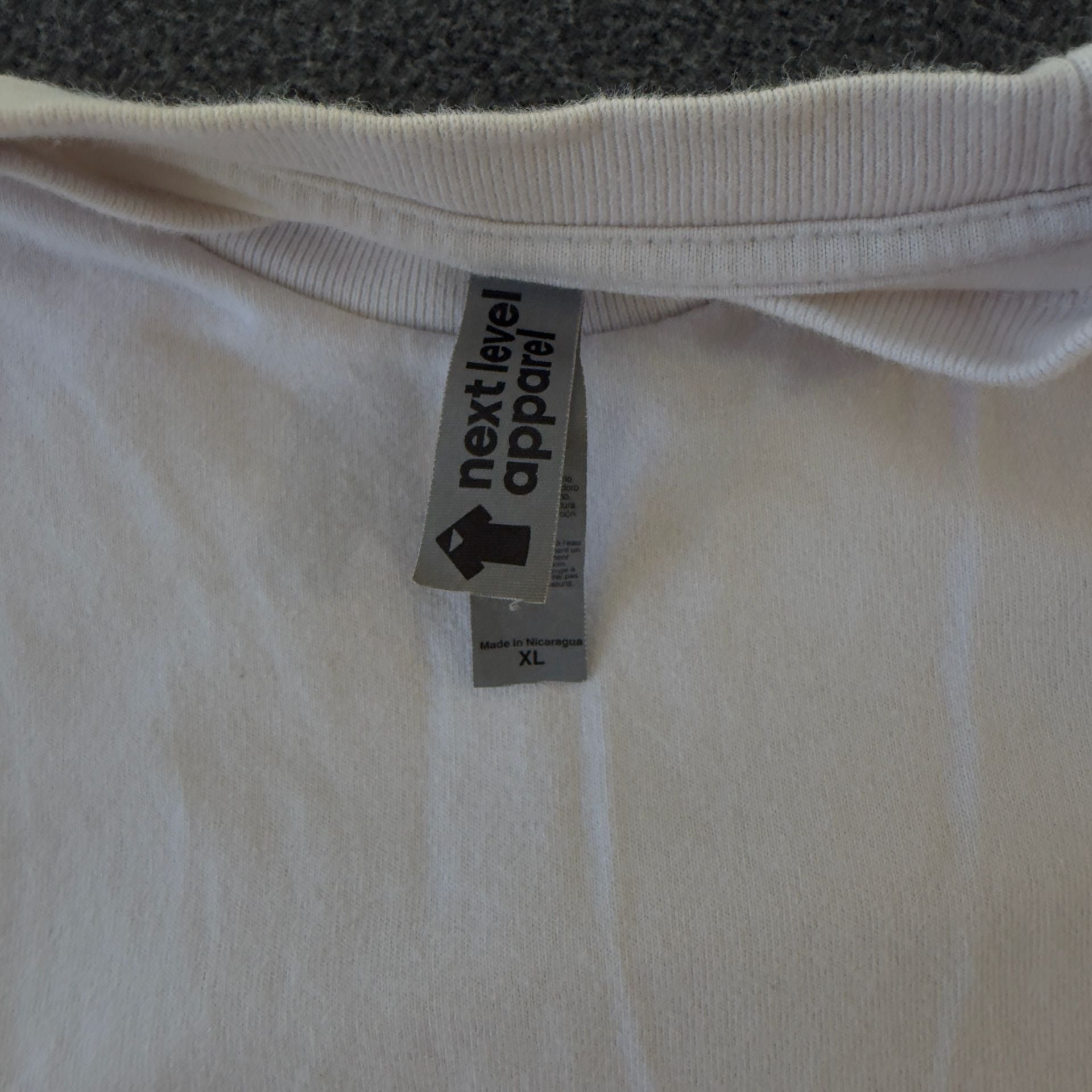 Next Level Apparel LAND Graphic T-Shirt White 4