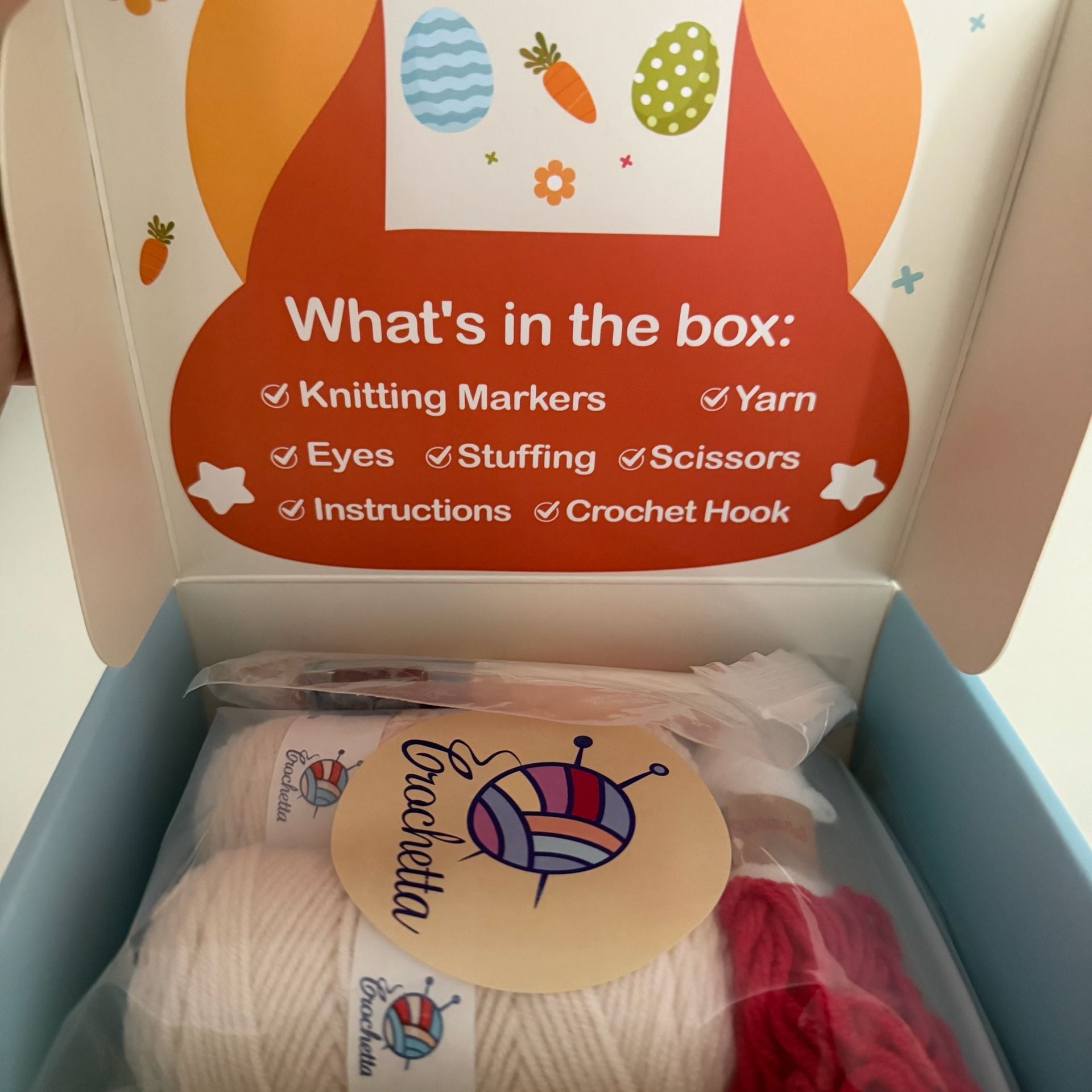 Crochetta Crochet Kit for Beginners Easter Bunny 4