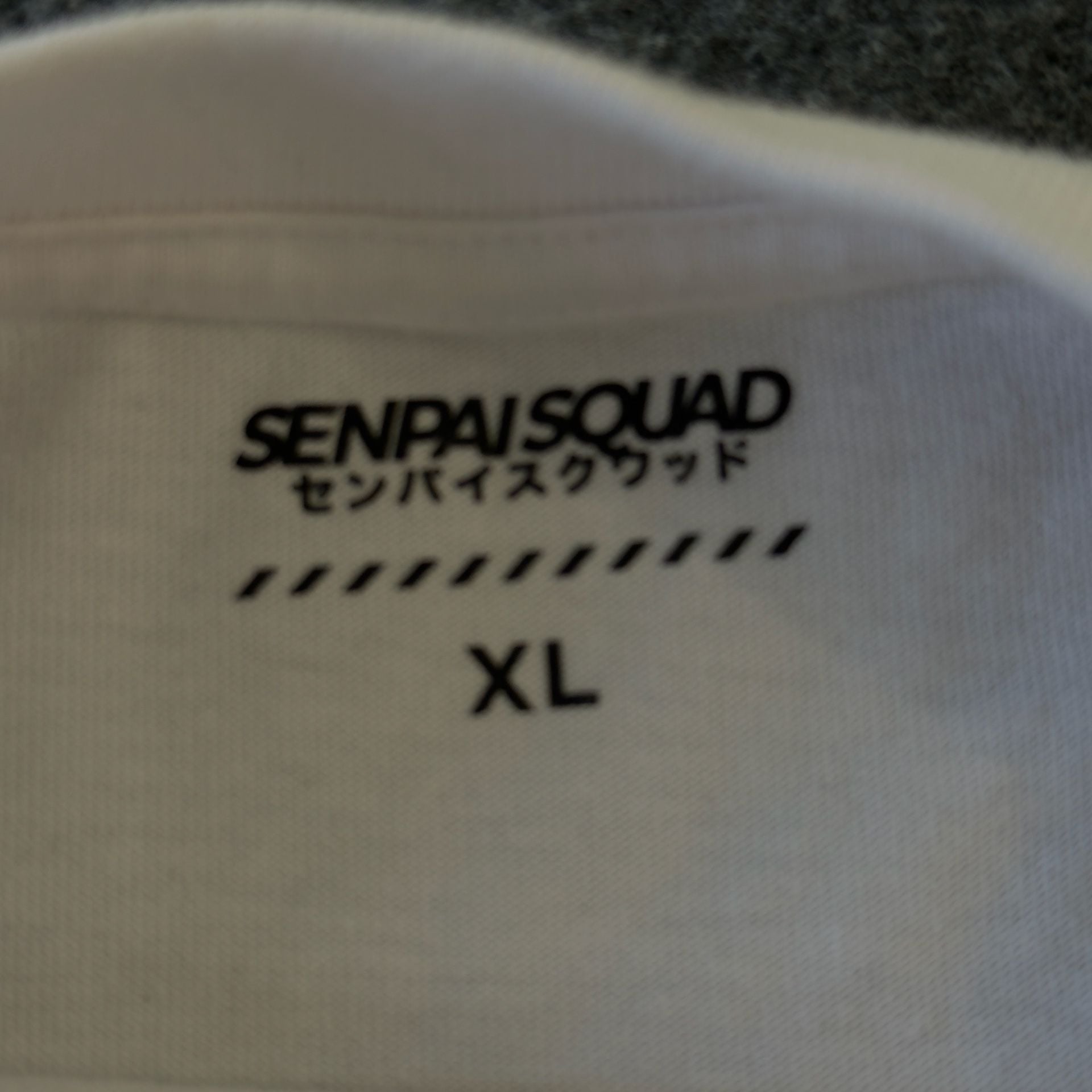 Senpai Squad Graphic T-Shirt XL White 4