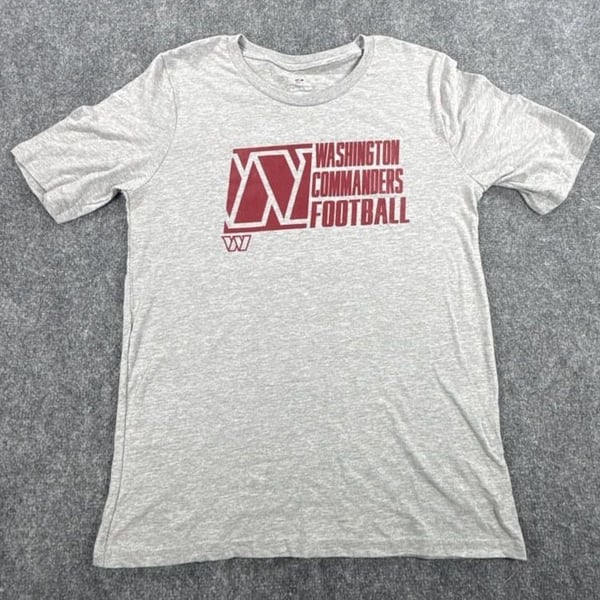 NFL Washington Commanders T-Shirt Youth Size XL 18/20 Gray - NWOT 