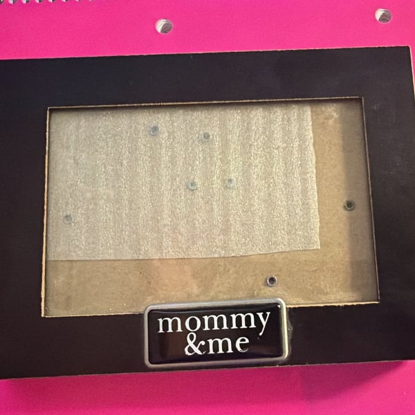 Mommy & Me Black Wood Photo Frame