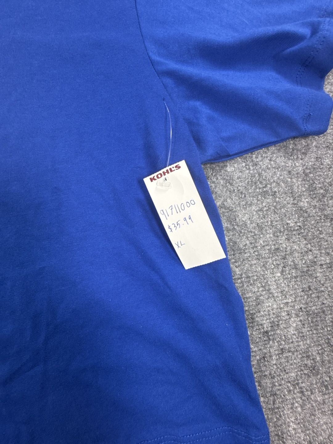 New Era New York Giants Foil Logo Crop Tee Women’s Size XL Blue New 6
