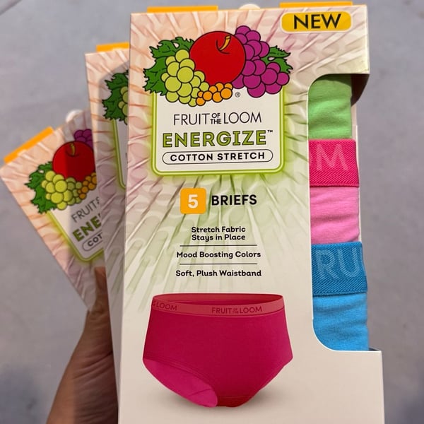 Fruit of the Loom Energize Cotton Stretch Briefs Size XL 5-Pack