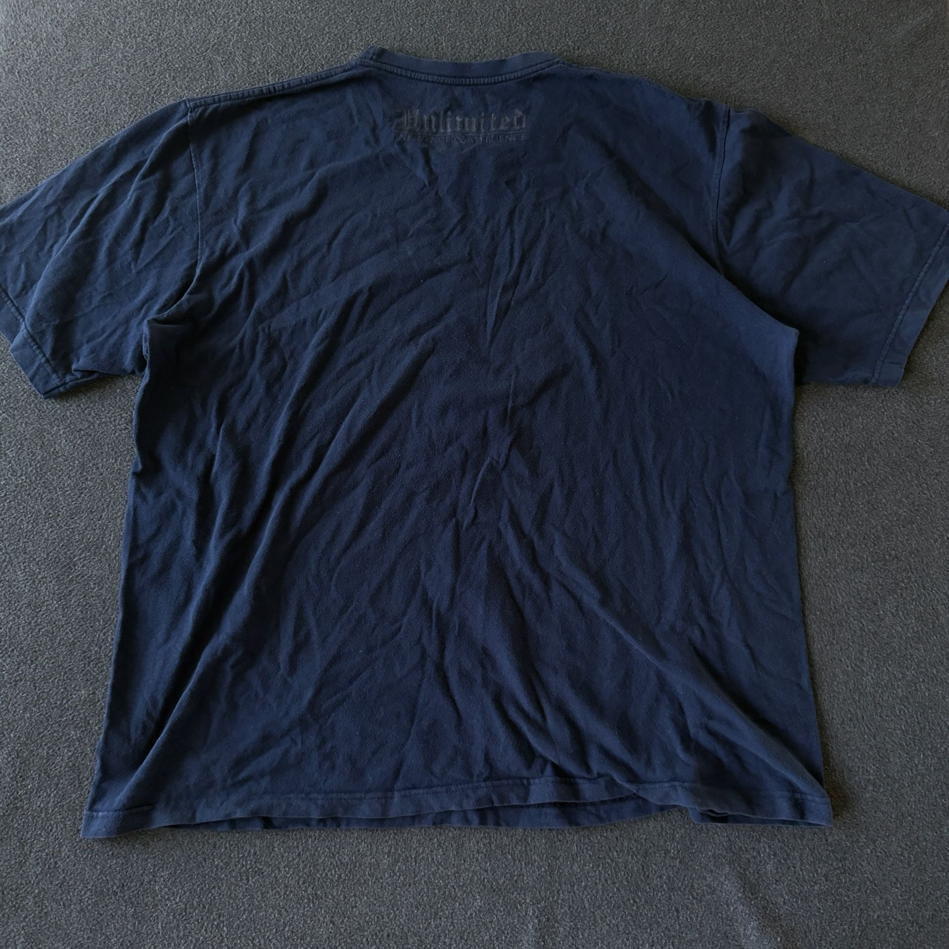 Vintage Ecko Unltd Crest Logo T-Shirt Navy Blue 3