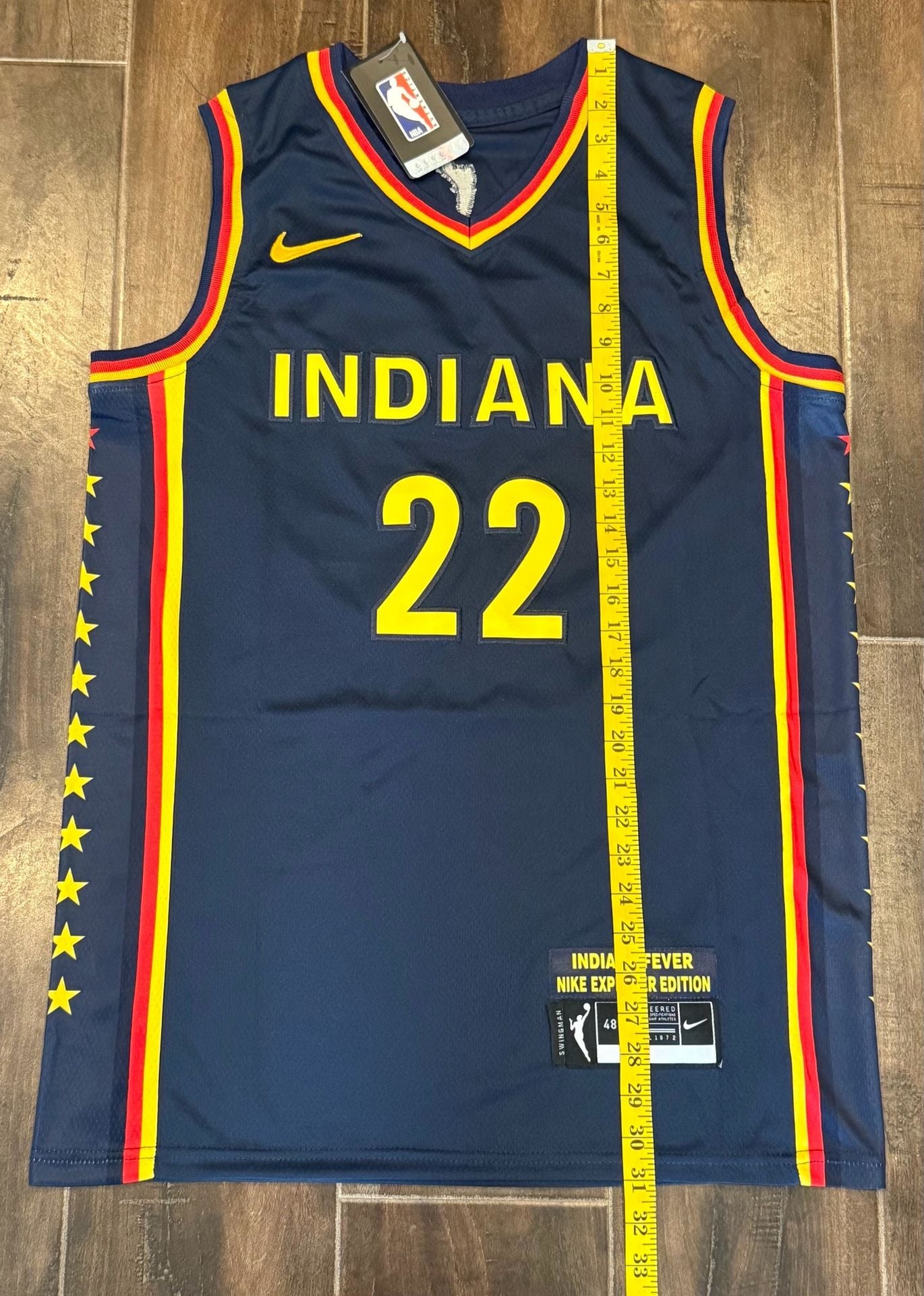Nike Indiana Fever Caitlin Clark 22 Size 48 Explorer Edition Jersey 7