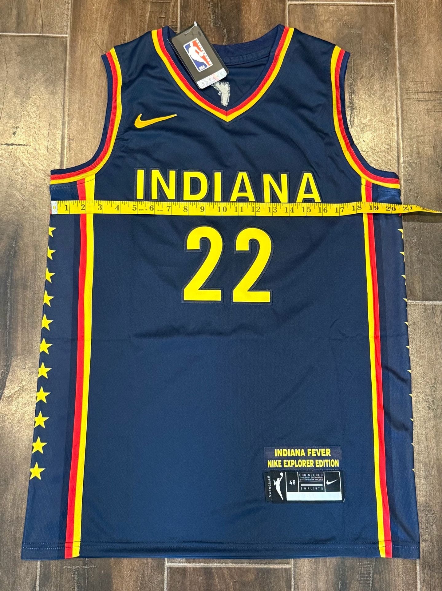Nike Indiana Fever Caitlin Clark 22 Size 48 Explorer Edition Jersey 8