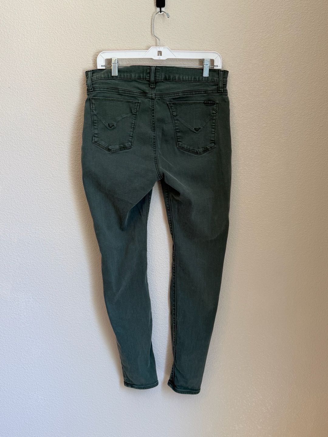 Hudson Krista Super Skinny Size 32 Green Denim Jeans 7