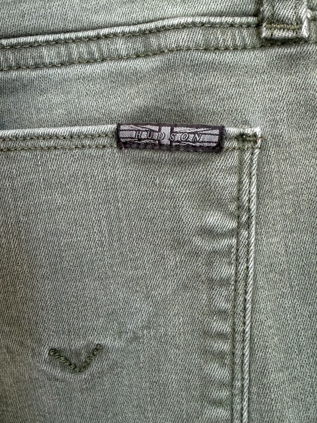 Hudson Krista Super Skinny Size 32 Green Denim Jeans 9