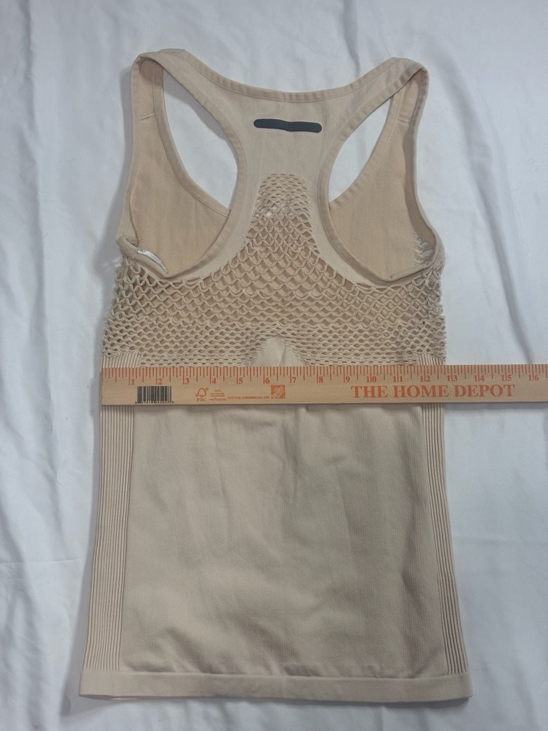 Adidas Primeknit Seamless Tank Top Size S Beige Athletic Workout 9