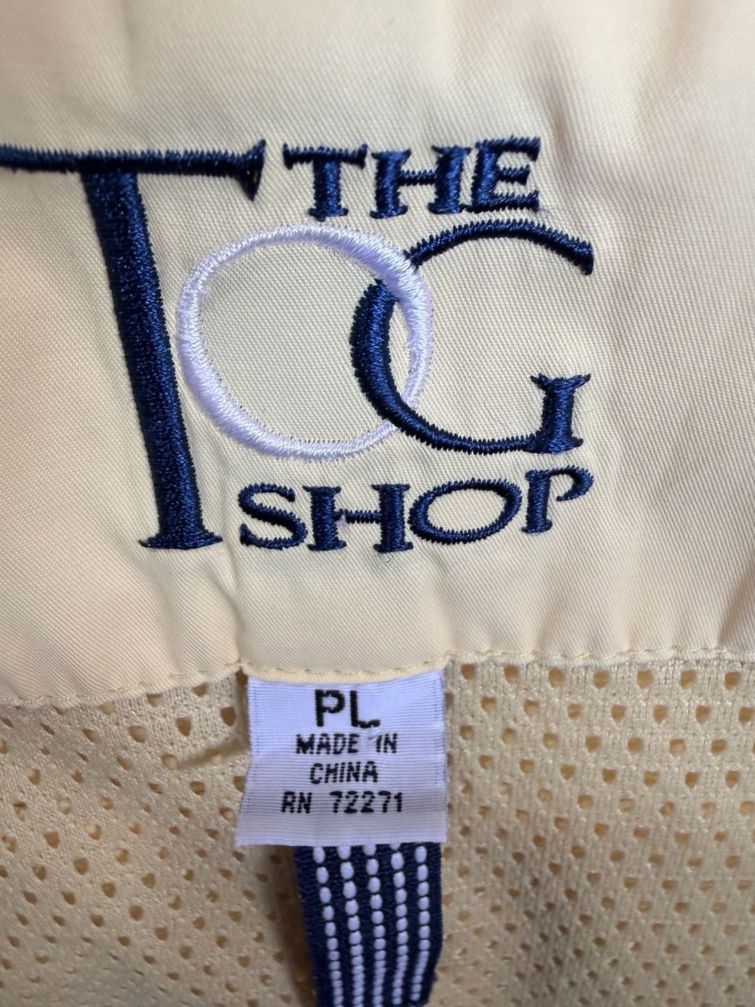 Vintage Yellow Windbreaker Jacket with Blue Trim 10