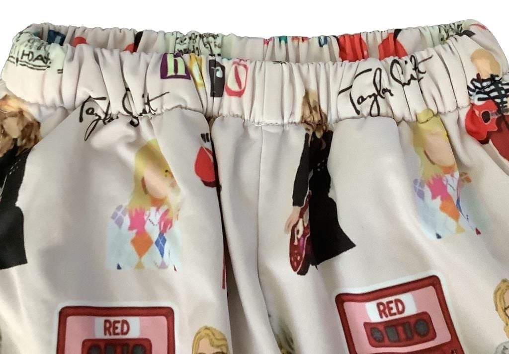 Taylor Swift Pajama Set girls Size 10 Era's Tour Graphic Lounge Pjs long sleeve pants 5