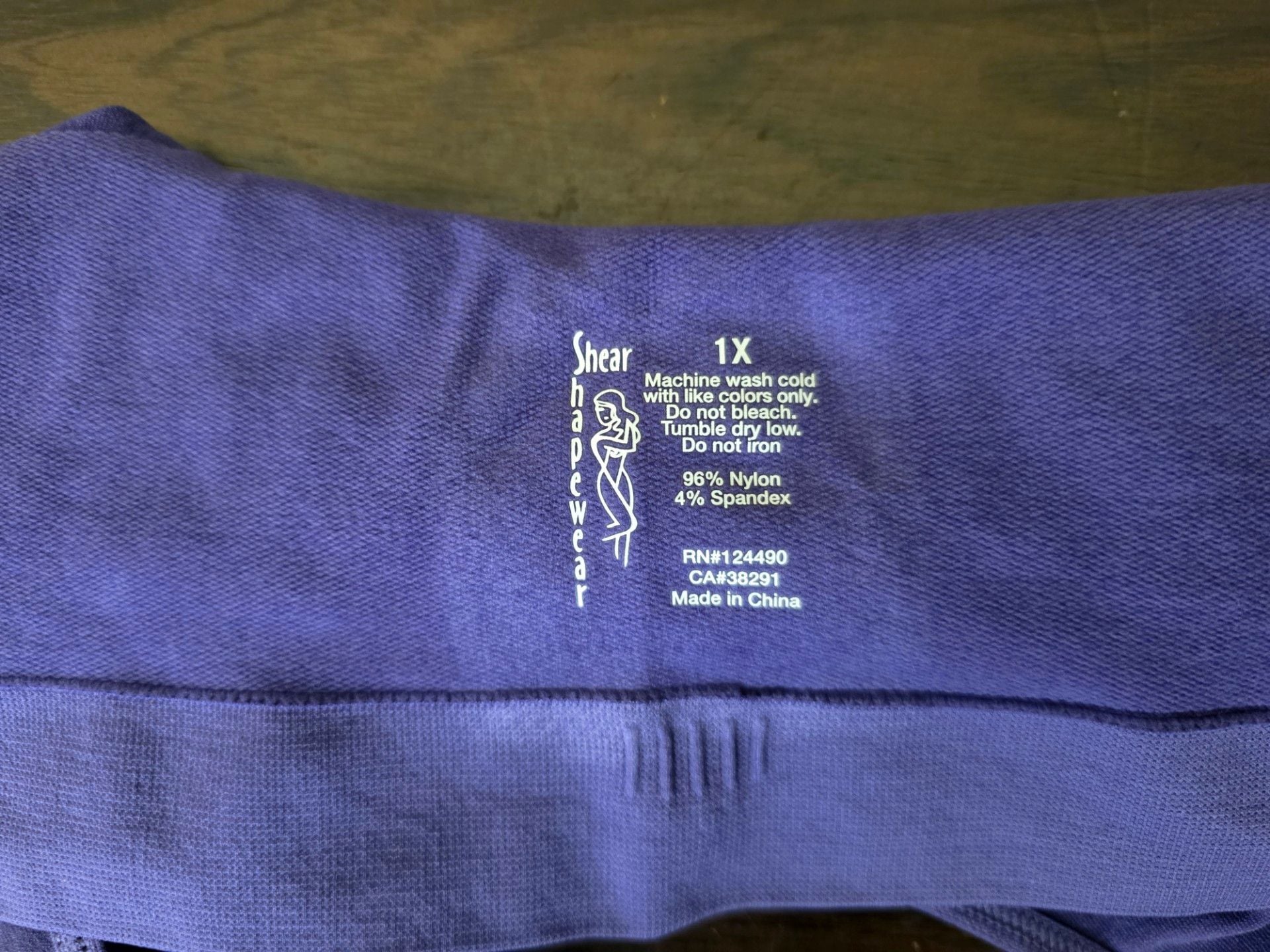 NWOT Rhonda Shear Ahh Bra Set Size 1X Purple Blue Floral Seamless 4