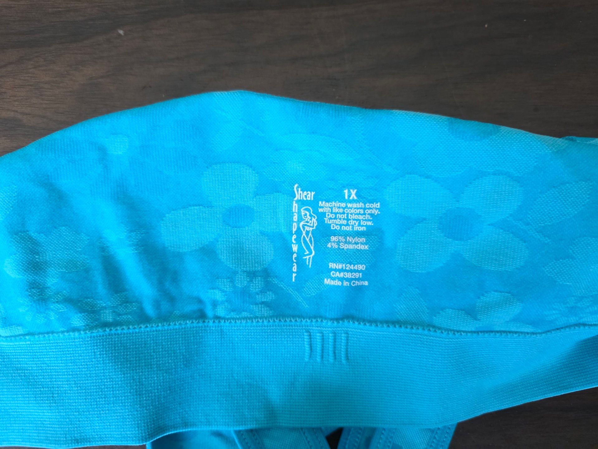 NWOT Rhonda Shear Ahh Bra Set Size 1X Purple Blue Floral Seamless 7