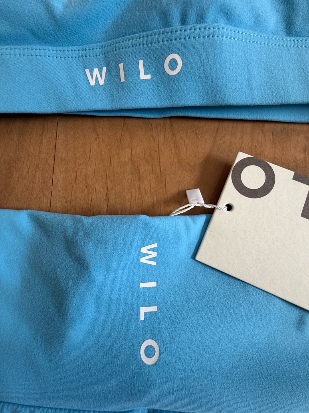Wilo Activewear Large Set Skort And Sports Bra Blue White New 4