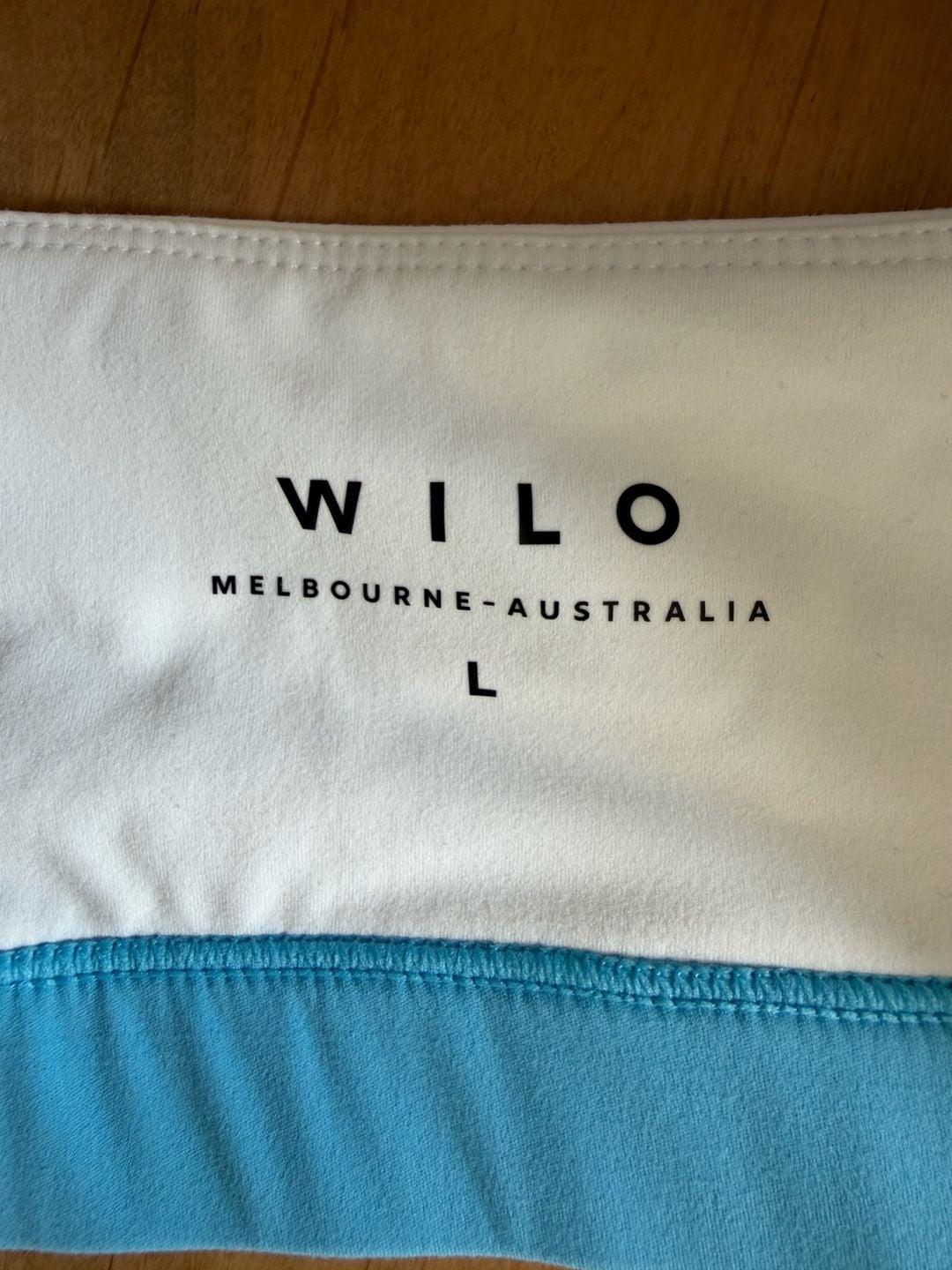 Wilo Activewear Large Set Skort And Sports Bra Blue White New 12