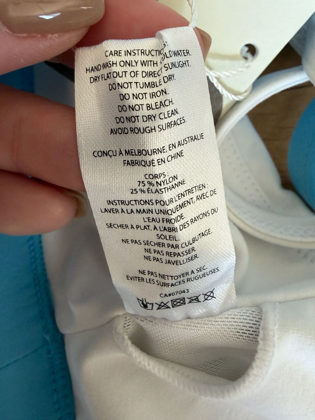 Wilo Activewear Large Set Skort And Sports Bra Blue White New 14