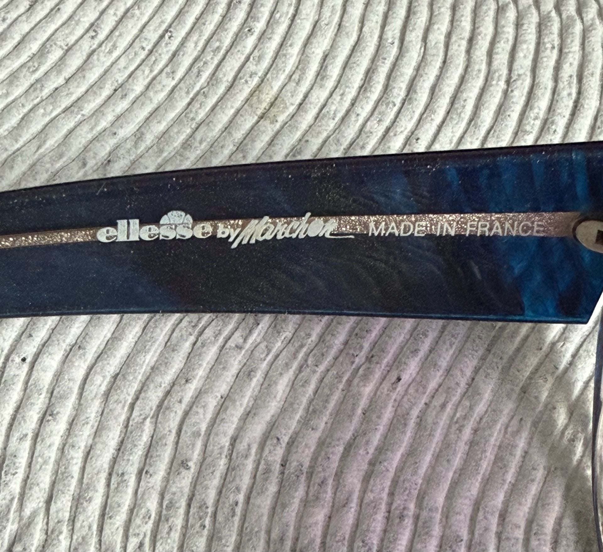 Vintage Ellesse St Moritz Sunglasses Size 58-20-140 Purple Blue made in France 3