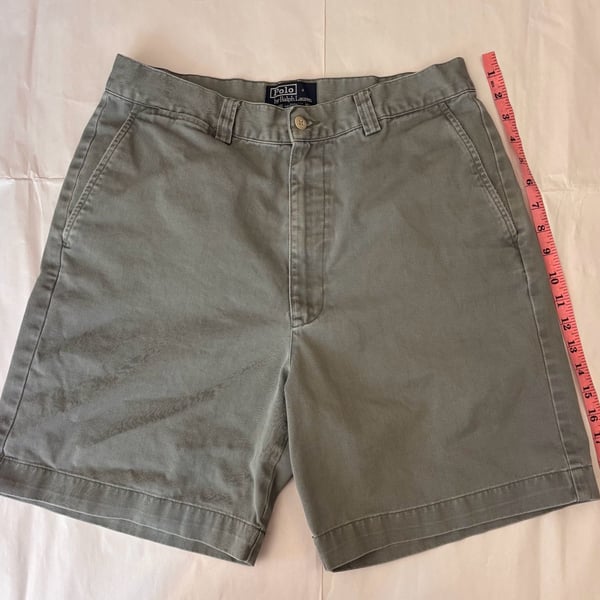 Polo Ralph Lauren Chino Shorts Men Size 32 Gray Cotton