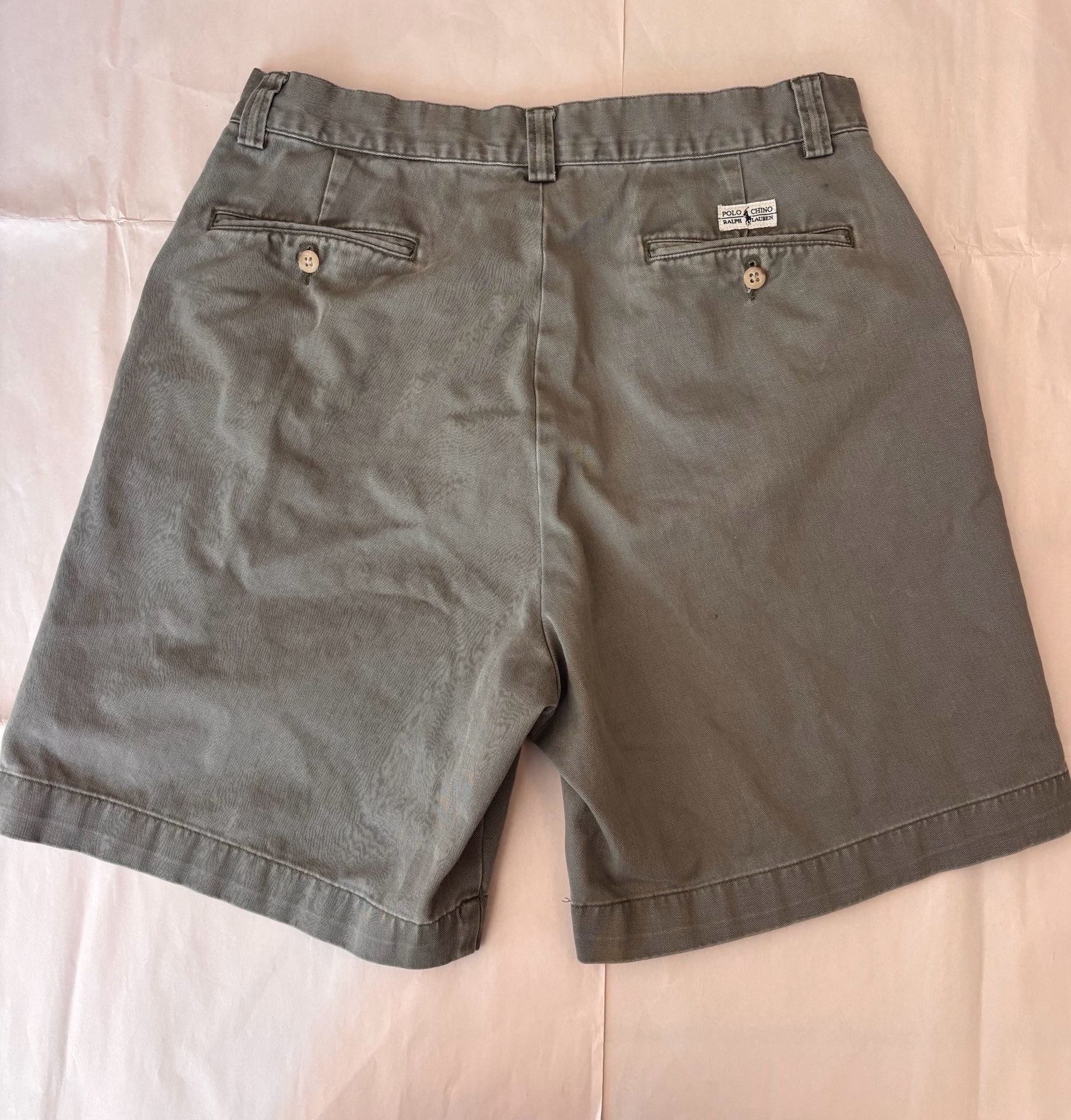 Polo Ralph Lauren Chino Shorts Men Size 32 Gray Cotton 7