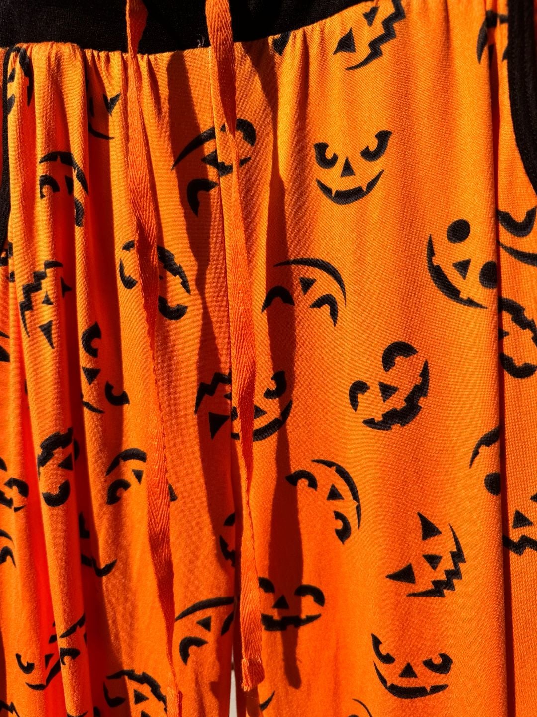 Bedtime Pillow Talk Lounge Pants Size S Orange Pumpkin Jack O Lantern 3