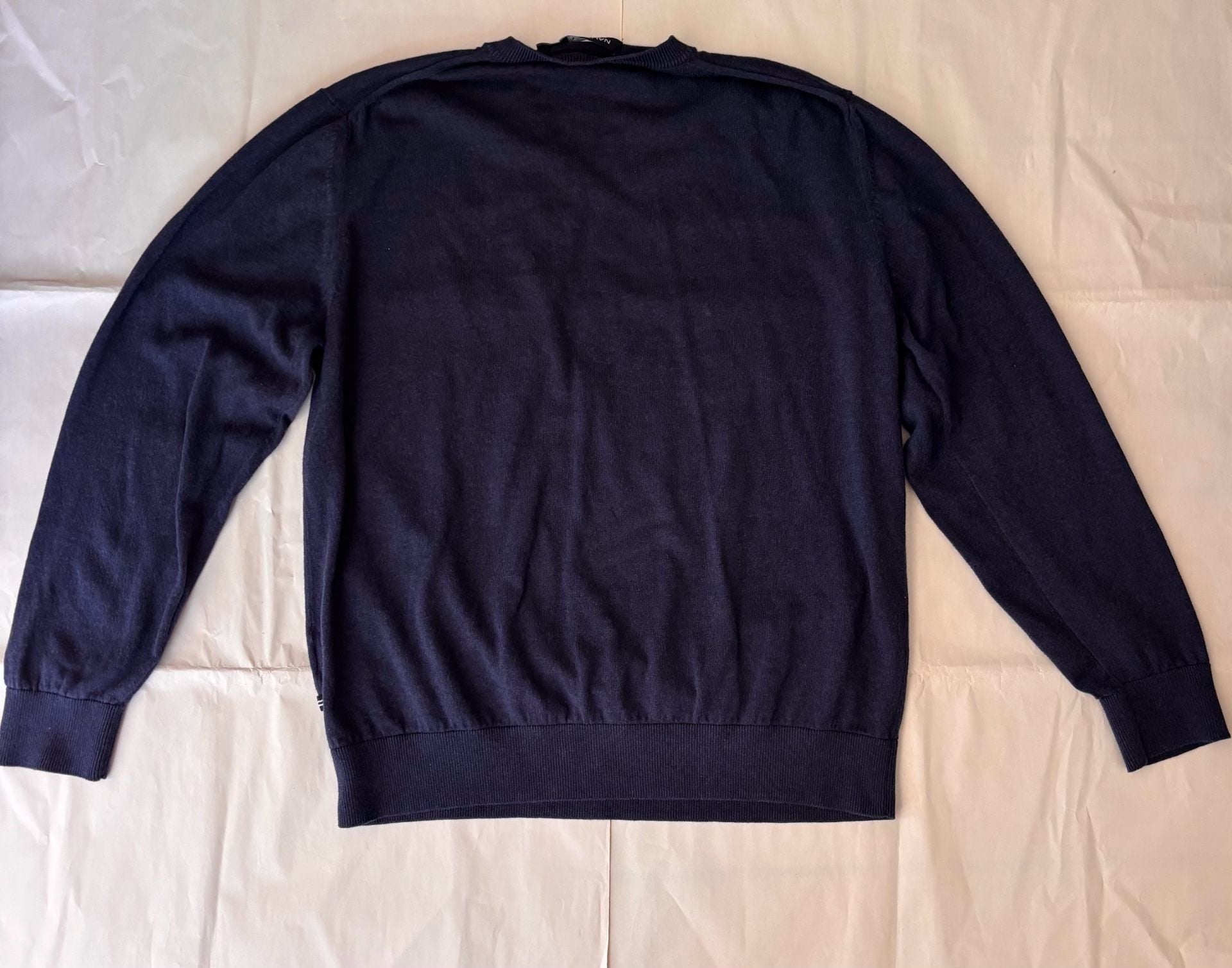 Nautica Luxury Performance V-Neck Sweater Size XL Navy 3