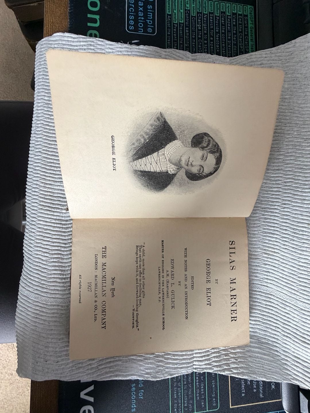 George Eliot Silas Marner 1927 Hardcover Book 5
