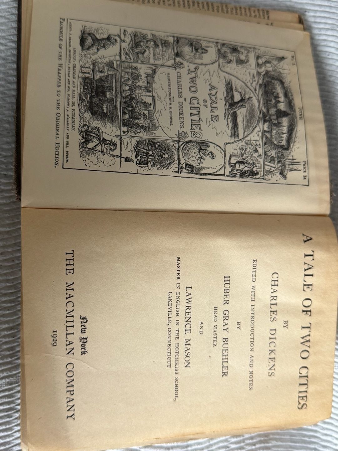 Macmillan Charles Dickens A Tale of Two Cities Hardcover 1929 Book 3