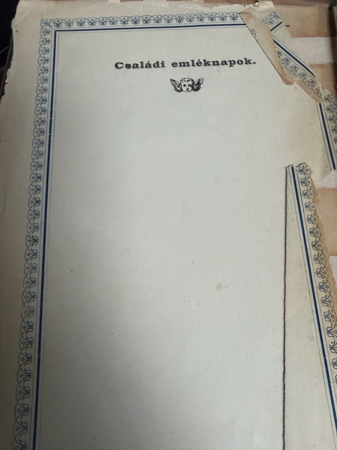 Antique Hungarian Christian Prayer Book Családi Emléknapok 3