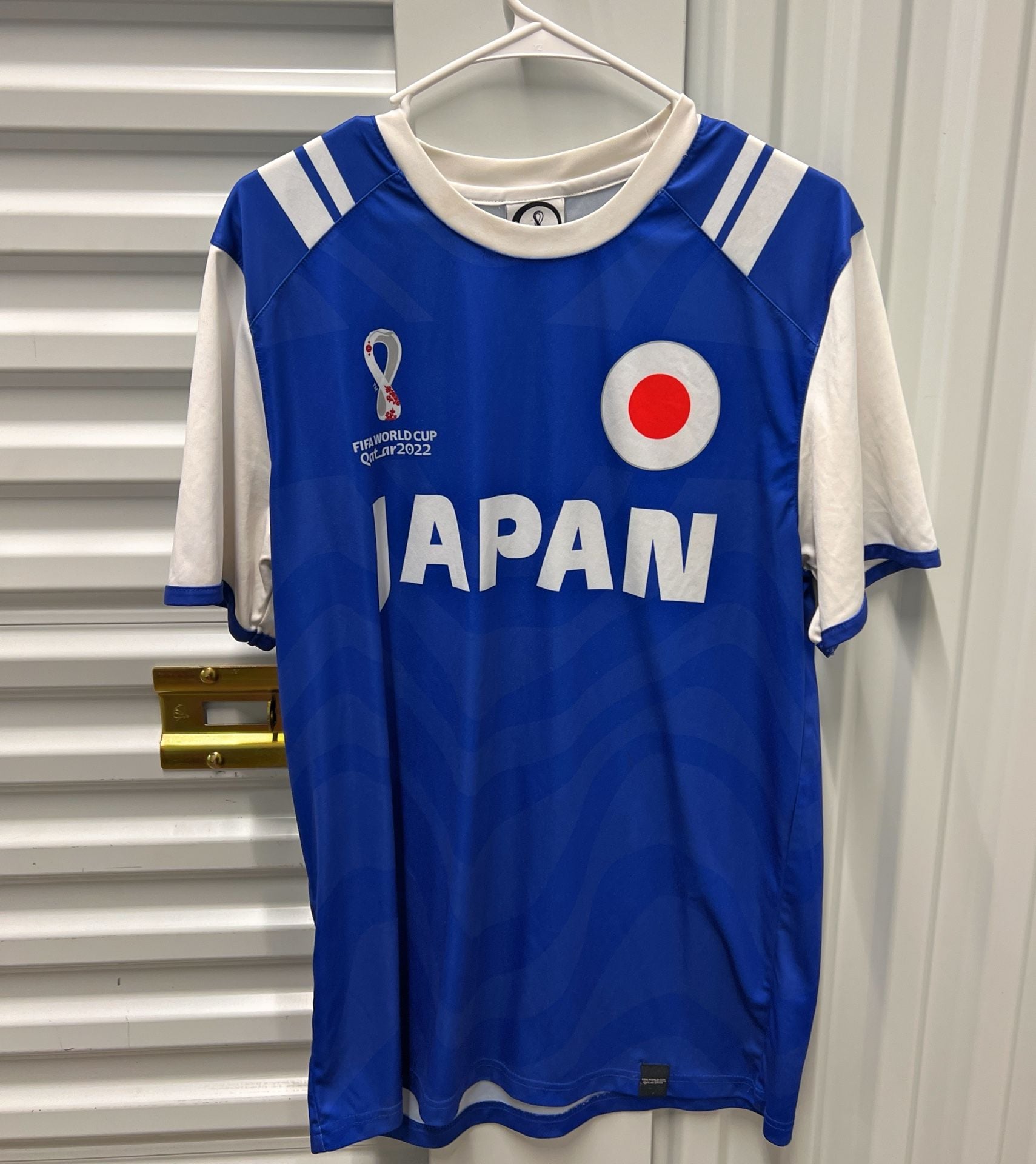 FIFA World Cup Qatar 2022 Japan Soccer Jersey Size L Blue White 2