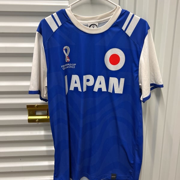 FIFA World Cup Qatar 2022 Japan Soccer Jersey Size L Blue White