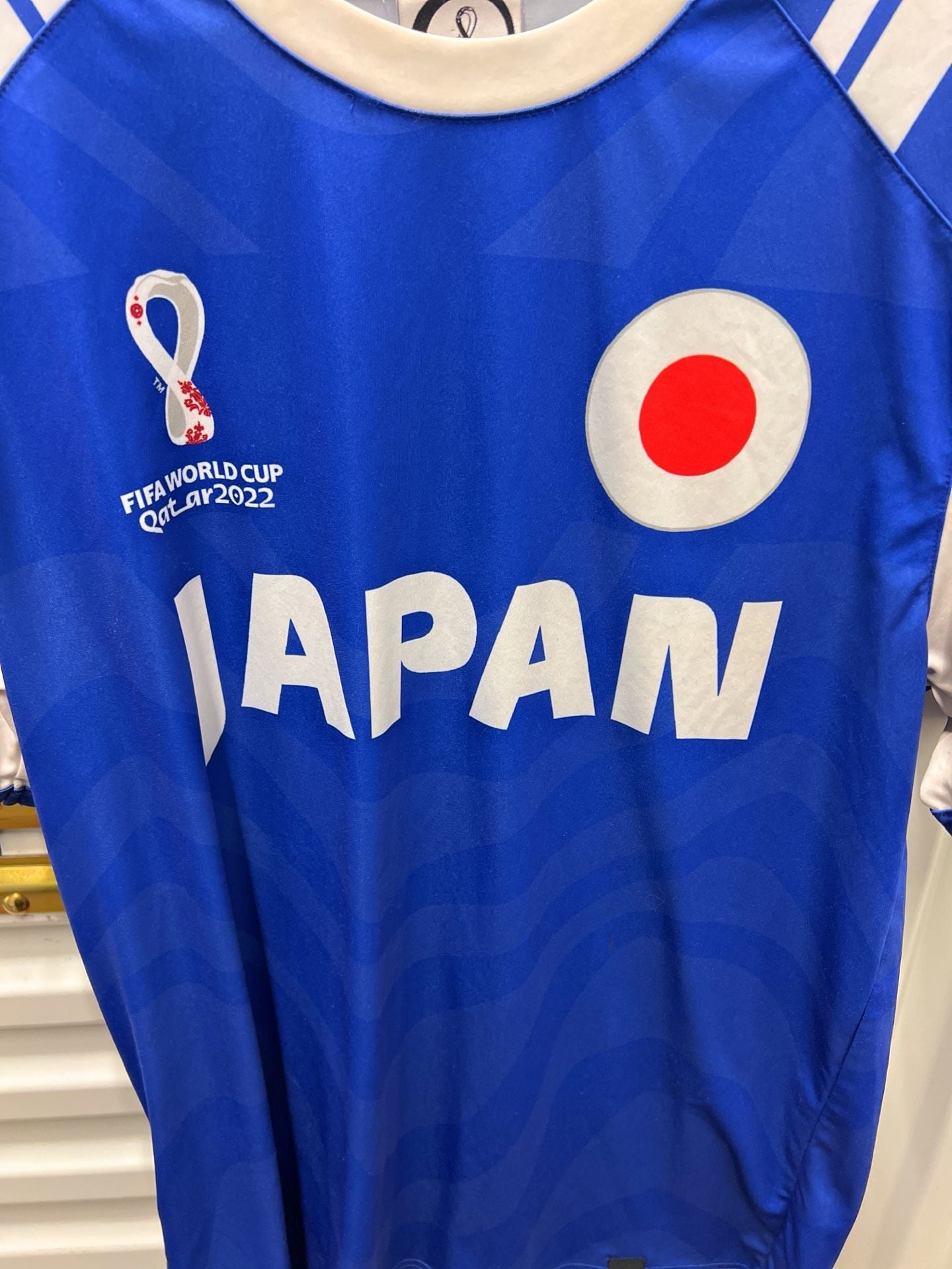 FIFA World Cup Qatar 2022 Japan Soccer Jersey Size L Blue White 3