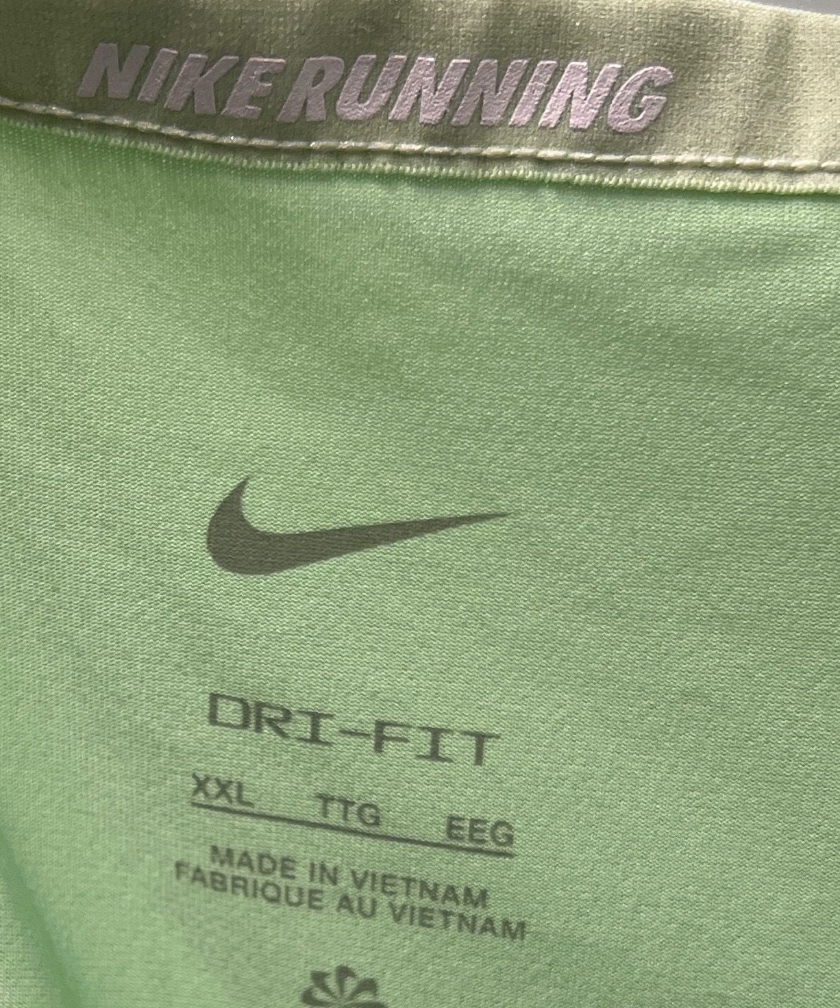 Nike Chicago Marathon 2024 Size XXL Green Dri-Fit Running T-Shirt 4