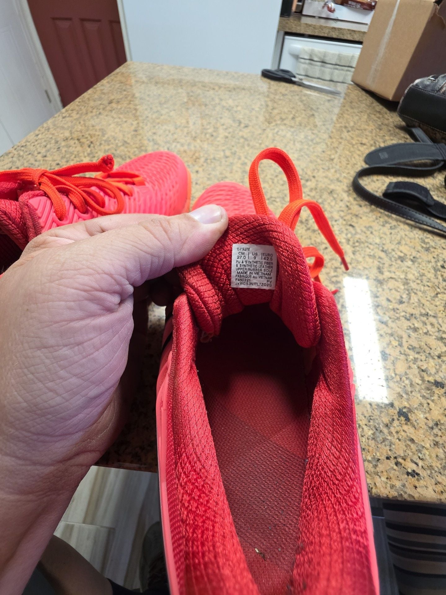 ASICS Solution Speed FF Tokyo Size 9 Red Black Tennis Shoes 6