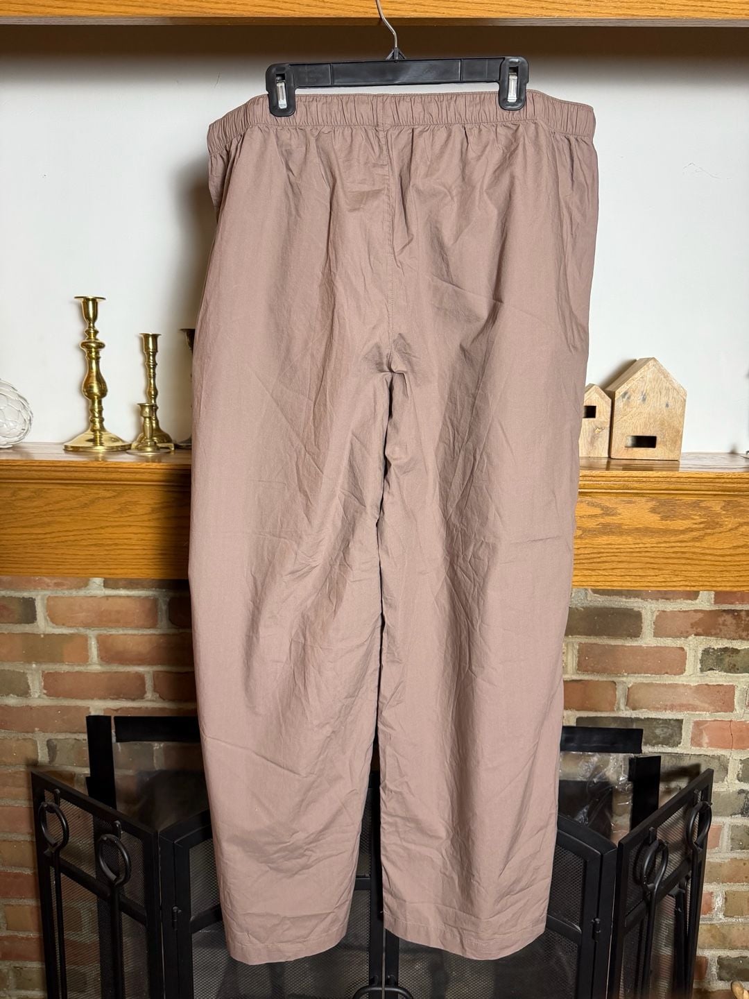 SKIMS Cotton Poplin Long Sleep Set Size XL Umber 9