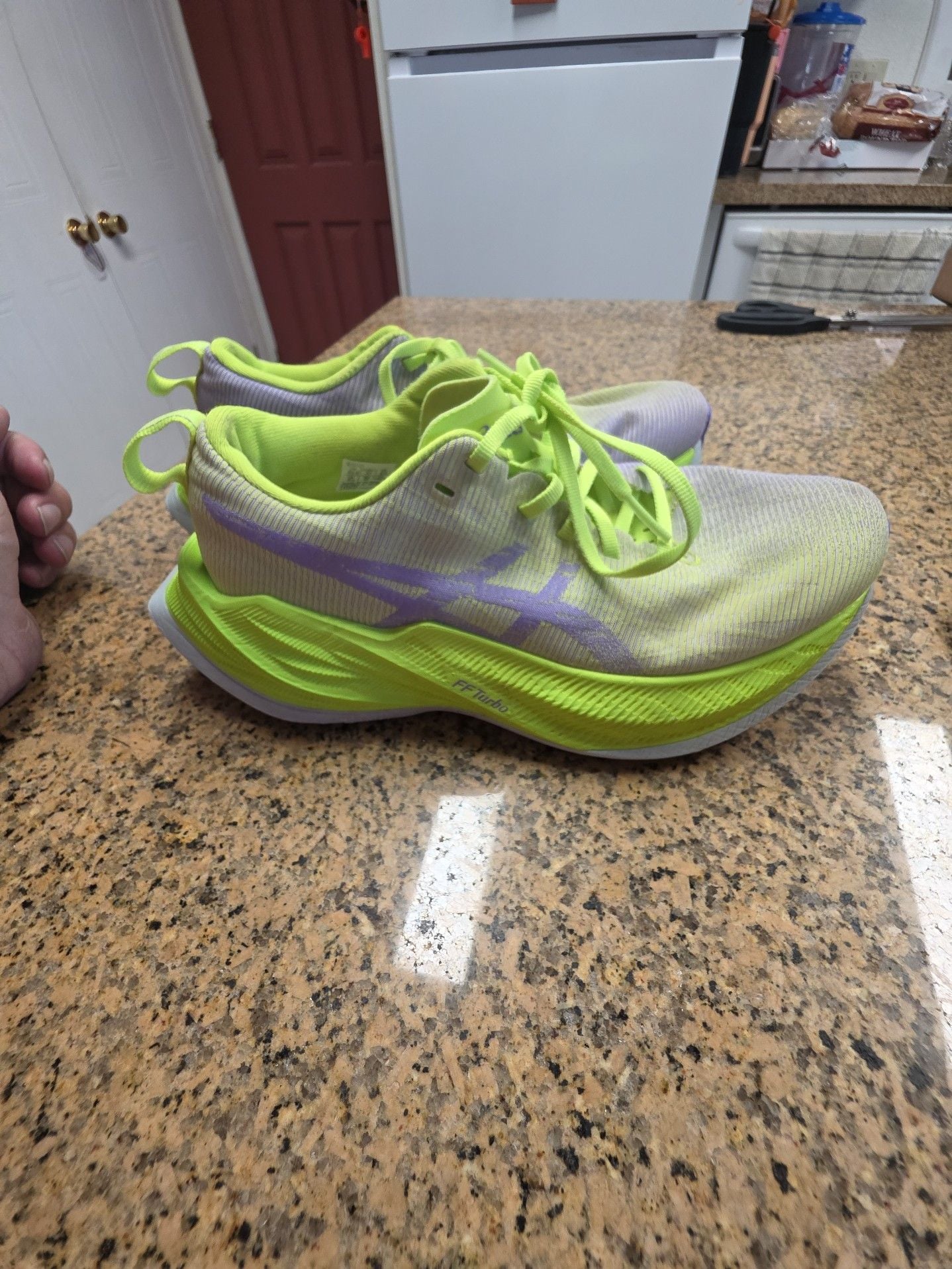 ASICS Superblast Size 4.5 Hazard Green Running Shoes 2