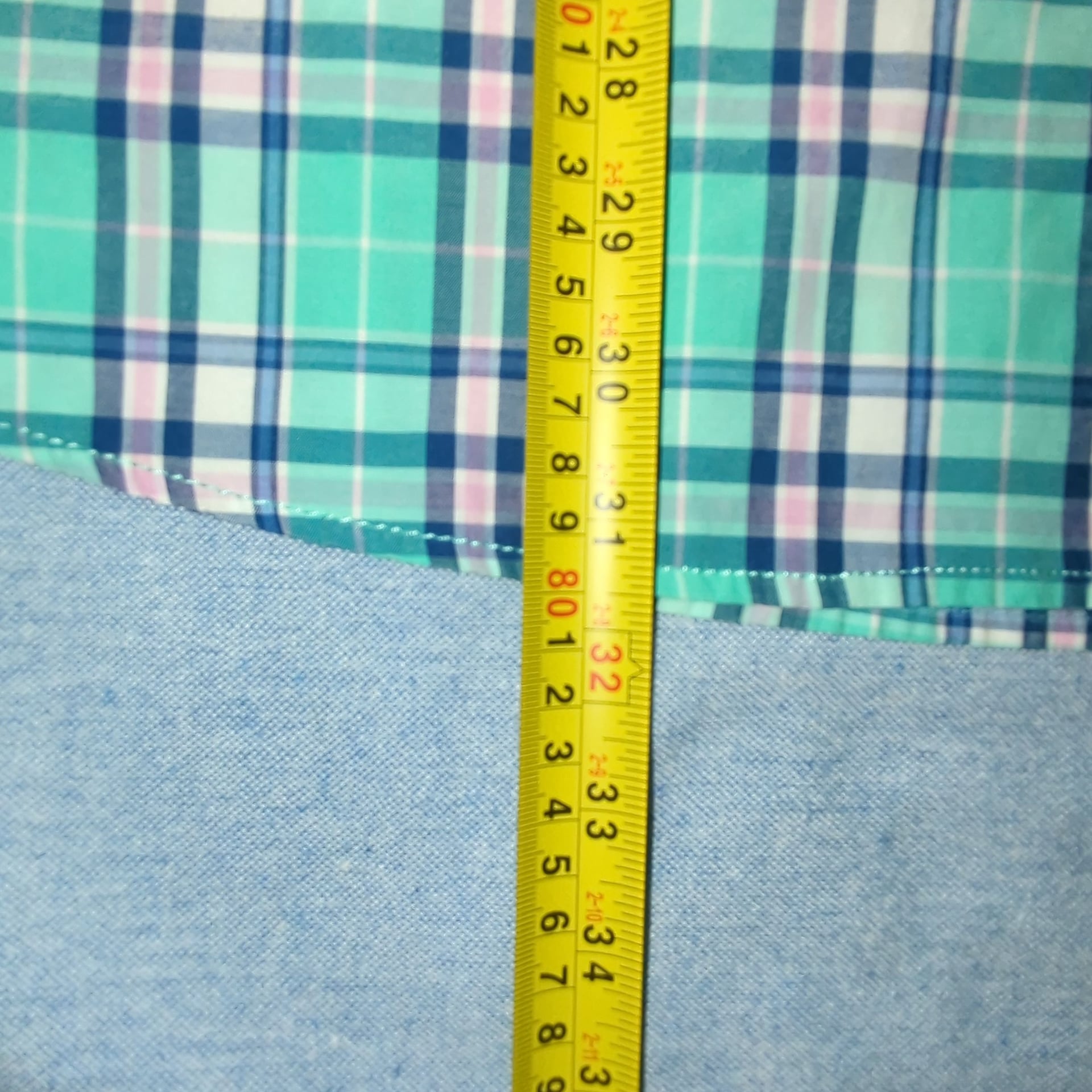 IZOD Plaid Short Sleeve Button Down Shirt Size XXL Green Blue Pink 6