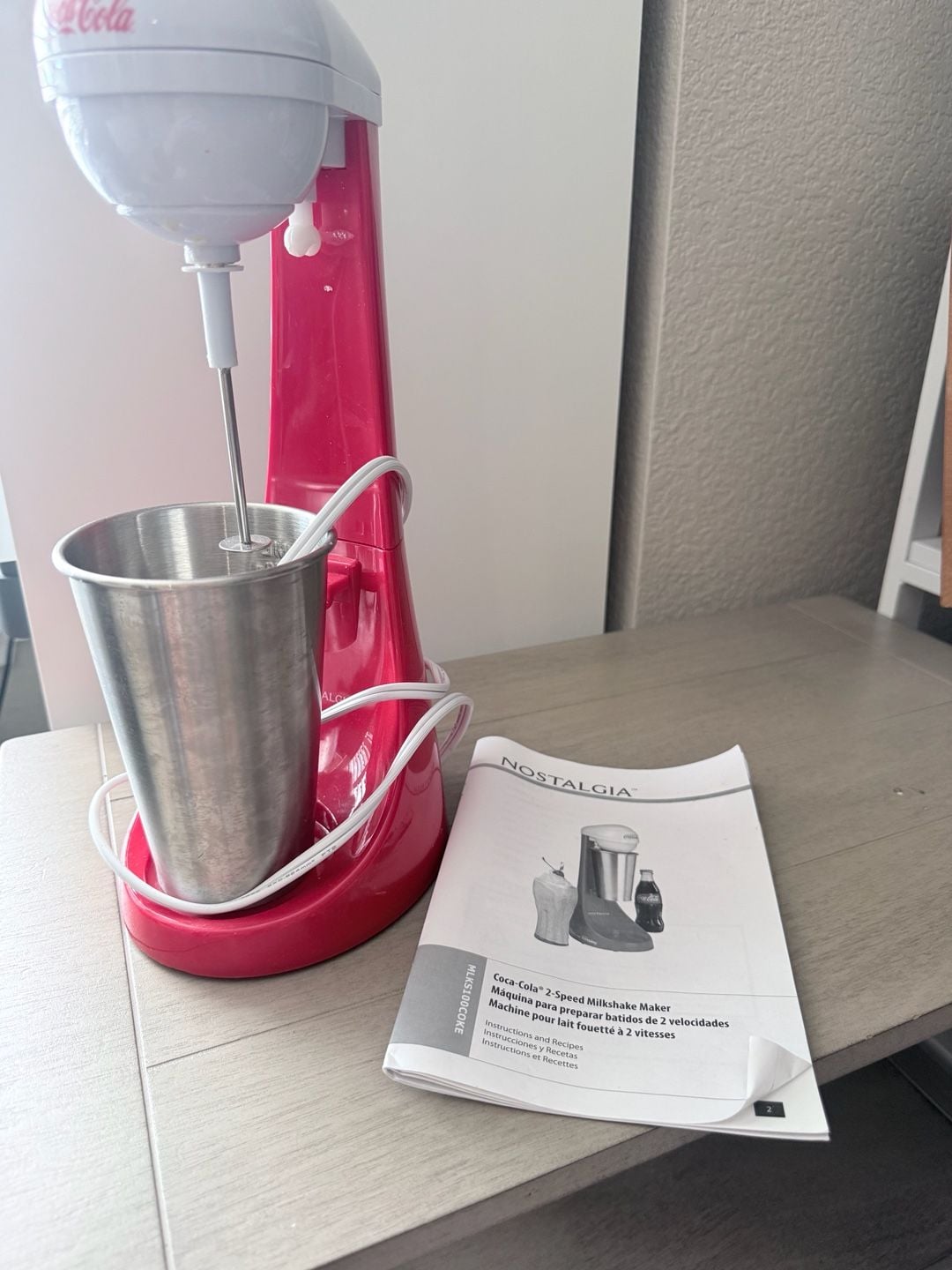 Coca-Cola Limited Edition 2 Speed Milkshake Maker By Nostalgia 3
