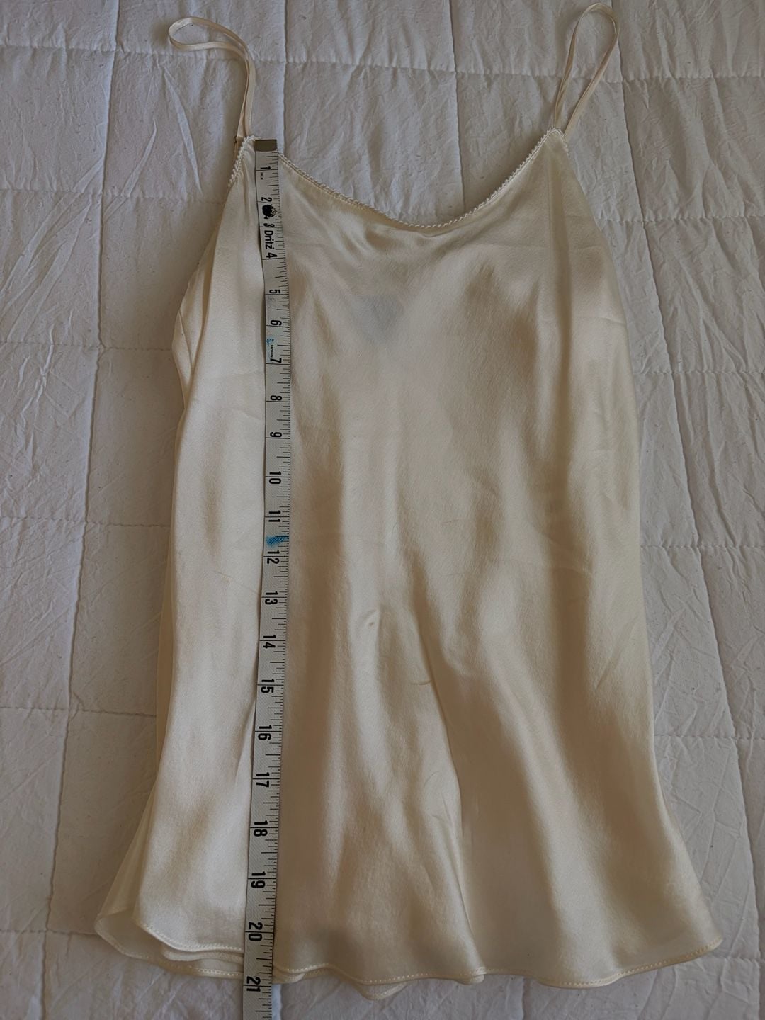 Saks Fifth Avenue Silk Cami Size M Ivory Slip Tank Top 5